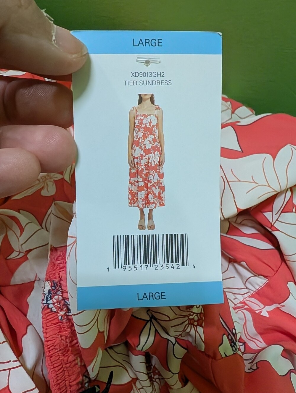 NWT Social Standard by Sanctuary Floral Tie Strap Maxi Sundress Large Pink - Picture 10 of 11